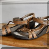 H57. Brown leather Teva sandals. Size 8 - $24 